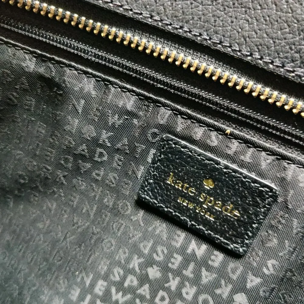 Kate Spade New York Black Leather Purse Shoulderbag RN#0102760 * Minor Flaws *